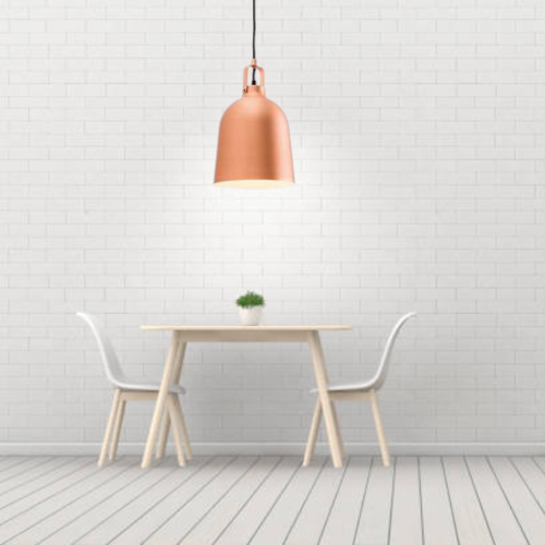 Endon Lazenby Aged Pewter Copper Light Pendant