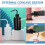 Ceramic bathroom vanity tray organizer for cosmetics 4
