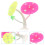 Pink Silicone Betta Fish Leaf Bed Decorative Leaf Hammock 7