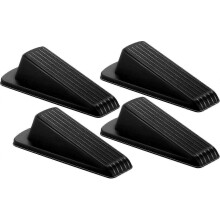 (Black) Rubber Door Wedges Heavy Duty Door Stopper for Homes,Offices,Workshops - RIpj