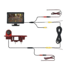(430A-10M-456OB) MJDOUD 170 Car Rear View Brake Light Camera with Monitor 4.3 Screen for Opel Vivaro 2014 | Renault Trafic 2014