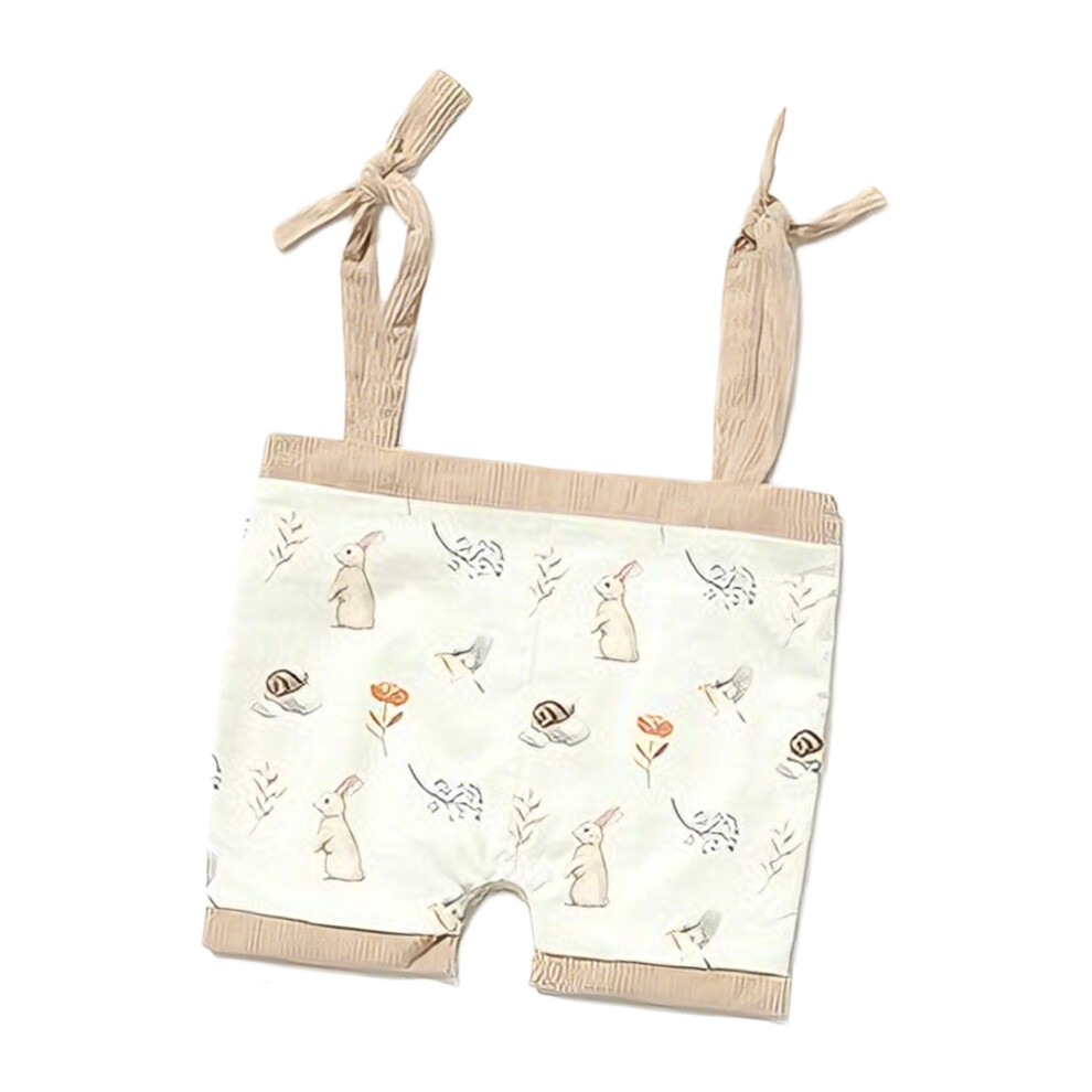 Soft Velveteen Cotton Baby Crib Hanging Storage Organizer-khaki
