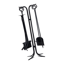 Permanent Metal Firepit Addition Set Highlighting Ergonomic