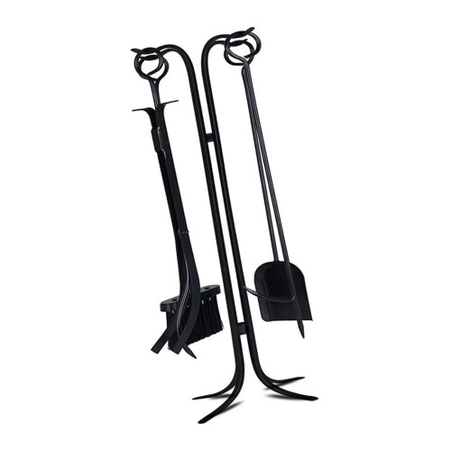 Permanent Metal Firepit Addition Set Highlighting Ergonomic