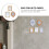 3 Pcs Mirror Child Dollhouse Mirrors Decor Decorative Miniature 5