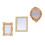3 Pcs Mirror Child Dollhouse Mirrors Decor Decorative Miniature 7