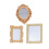 3 Pcs Mirror Child Dollhouse Mirrors Decor Decorative Miniature 10