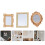 3 Pcs Mirror Child Dollhouse Mirrors Decor Decorative Miniature 11