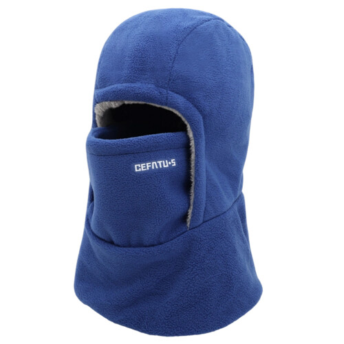 Warm Face Cover Hat for Outdoor Activity Breathable Face-Blue