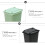 Cute Mini Trash Can Green Odor Prevention 2pcs 4