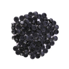 50 . Dekorative Kunststoff Schraubkappen Für Möbel, Schwarz, 10 Mm