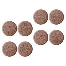 8Pcs Brown Silicone Chair Leg Caps Anti-Slip Furniture Feet Protectors
