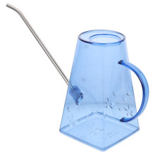 Blue Long Spout Watering Can Plastic Stainless Steel Durable