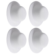 4Pcs Decorative White DIY Hair Clip Hats for Party and Craft Use