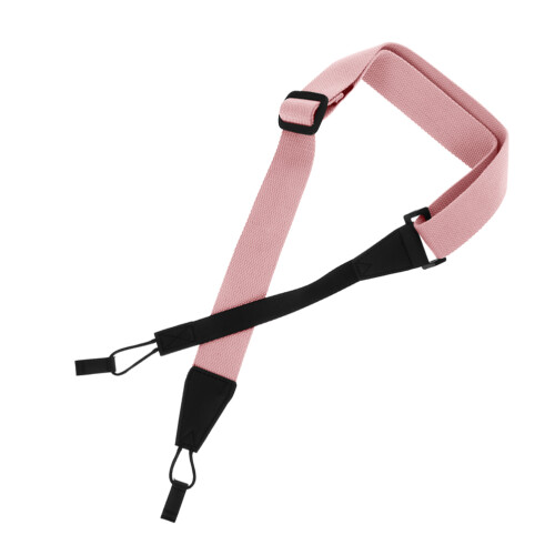 Pink Simple Cotton Ukulele Strap Lightweight Instrument Belt