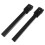 2Pcs Sturdy Black Folding Sofa Bed Legs Self-Locking Metal Brackets 1
