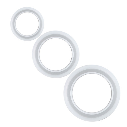 3Pcs White Silicone Bangle Mold DIY Bracelet Casting Mold Easy to Use