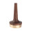 1Pc Solid Wood Ring Holder Jewelry Storage Shelf Durable Walnut Brass 1