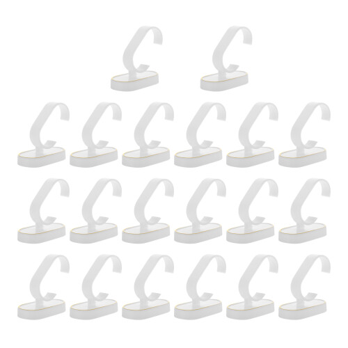 20Pcs White Plastic Watch Holder Bracelet Stand for Display