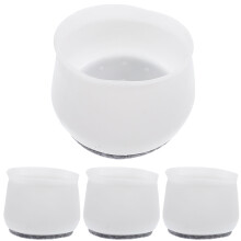 Guangmc 4pcs Chair Leg Caps For 35-40mm Furniture Feet (White)