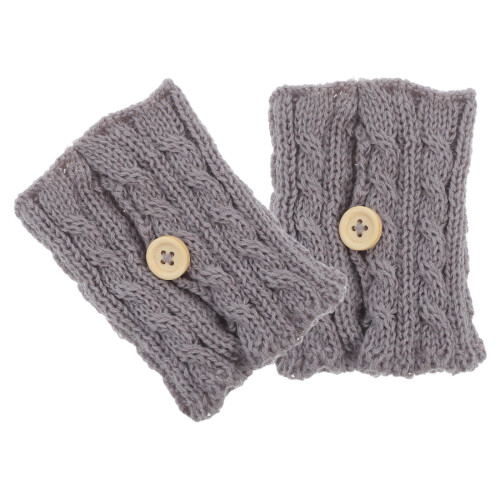 2 Pcs Transparent Floss Wool Knitted Cup Cover