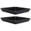 2pcs Black Planter Tray Square Drip Tray For Indoor Planting 1