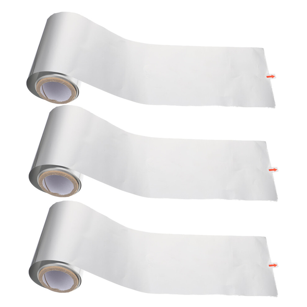 Artibetter 3 Rolls Highlighting Tin Foil Aluminum Sheets For Home And Salon