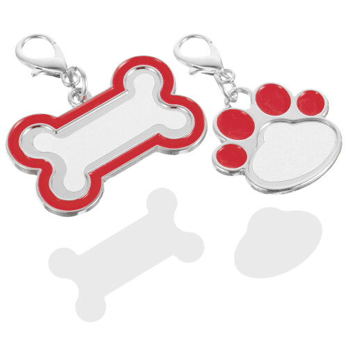 2Pcs Metal Dog Id Tags Blanks for Custom Pet Name Tags