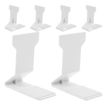 Postcard Display Stand White Plastic 6pcs 4.3x3.9x1.8in