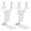 Postcard Display Stand White Plastic 6pcs 4.3x3.9x1.8in 1