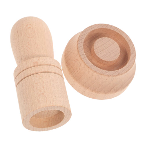 1Set Wood Flower Pot Maker Khaki Practical Nursery DIY Tool