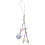 Beaded Phone Charm String White Bag Charm With 1pcs 1