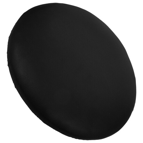Black PU Round Bar Stool Replacement Seat Cushion for Home Use