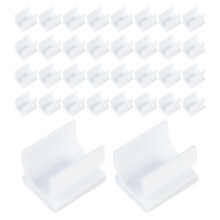 100pcs whiteboard pen clips plastic adhesive holders white