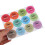 Assorted Color Paper Pellets Storage Container Label Stickers 4