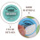 Assorted Color Paper Pellets Storage Container Label Stickers 5