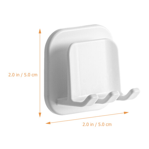 2 Pcs Hanging Toothbrush Holder Wall Storage Holders With Adhesive 1
