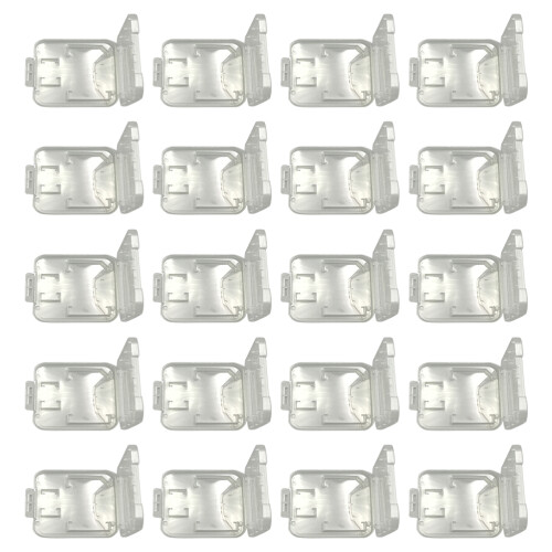 20Stk Transparenter Kartenhalter Aus Robustem PP, Silberfarben 1