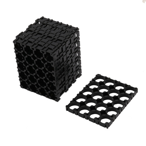 20PC 18650 Battery 4X5 Cell Spacer Radiating Shell Plastic Holder Bracket 18.4mm 1