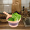2Pcs Pink Foldable Water Ladle Plastic Scoop Kitchen Water Bailer 3