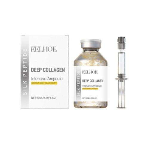 (1pc) 1-3set Deep Collagen Silk Peptide Intensive Lifting Ampoule Tighten Skin Elasticity Enhanced Reduce Fine Lines and Wrinkles Face Serum