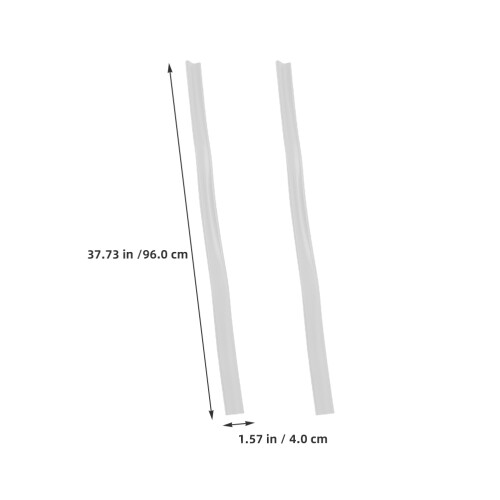 Soundproof Door Bottom Seal Strips White Pvc 2pcs 1