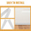 Soundproof Door Bottom Seal Strips White Pvc 2pcs 4