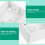 5Pcs PVC Electrical Outlet Box White Surface Mount Wall Socket Panel 4