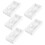 5Pcs PVC Electrical Outlet Box White Surface Mount Wall Socket Panel 5