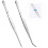 2Stk Rostfreie Pinzetten Set & Gerade 1