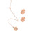 Halskette Ohrring Set Kirschblüte Pink Design 1
