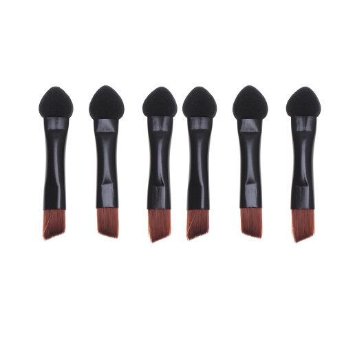 20St Doppelseitiger Lidschatten Applikator Tragbar Schwarz