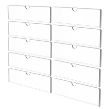 10Stk Acryl Wandtafel Halter 2x8 Zoll Mit Doppelseitigem Kleber