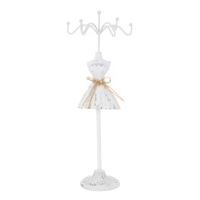 1Pc White Rotating Jewelry Organizer Resin Display Stand for Earrings
